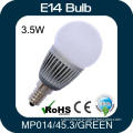 Green Light 3W E14 LED Bulb